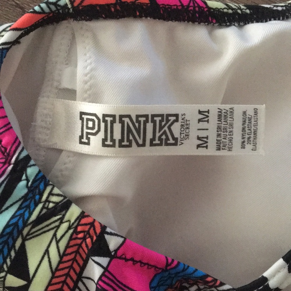 PINK Multi Color Ruffle Bikini Top - Picture 3 of 3